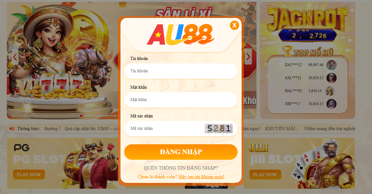 AU88 – LINK TRANG CHỦ AU.COM UY TÍN XANH CHÍN NHẤT 2026 27 Quy trình đăng nhập/đăng ký tài khoản AU88 diễn ra đơn giản chỉ trong vòng vài thao tác