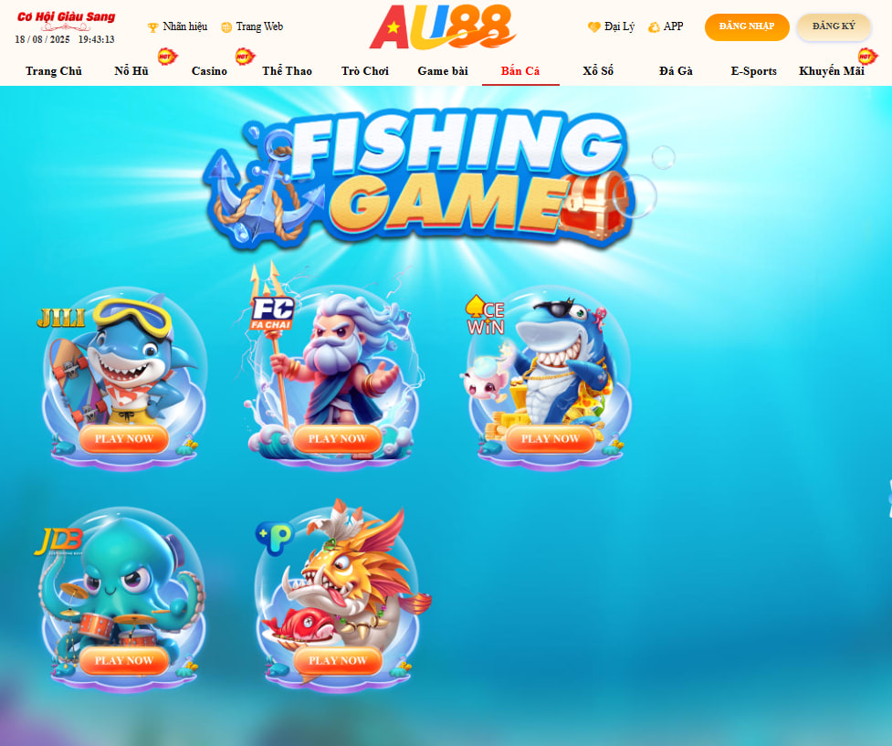 AU88 – LINK TRANG CHỦ AU.COM UY TÍN XANH CHÍN NHẤT 2026 25 Tại sảnh bắn cá Online bạn có thể trải nghiệm đa dạng các bộ môn giải trí để kiếm tiền Online