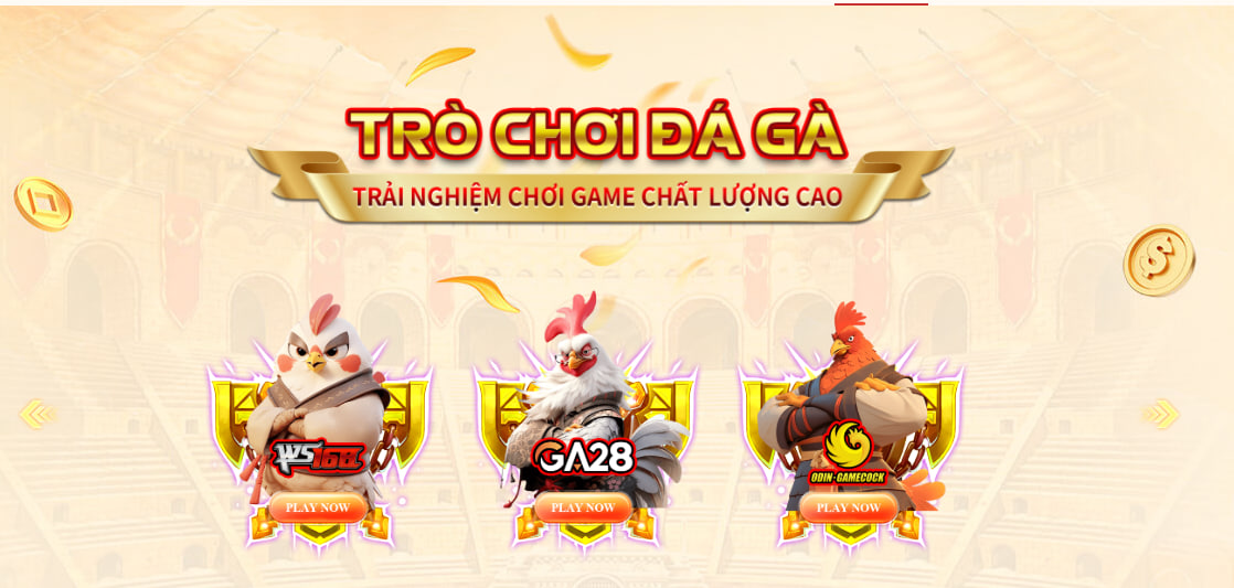AU88 – LINK TRANG CHỦ AU.COM UY TÍN XANH CHÍN NHẤT 2026 26 Sảnh đá gà Au88 với các nhà cung cấp: WS168, GA28, ODIN